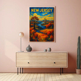 New Jersey Autumn Landscape Poster