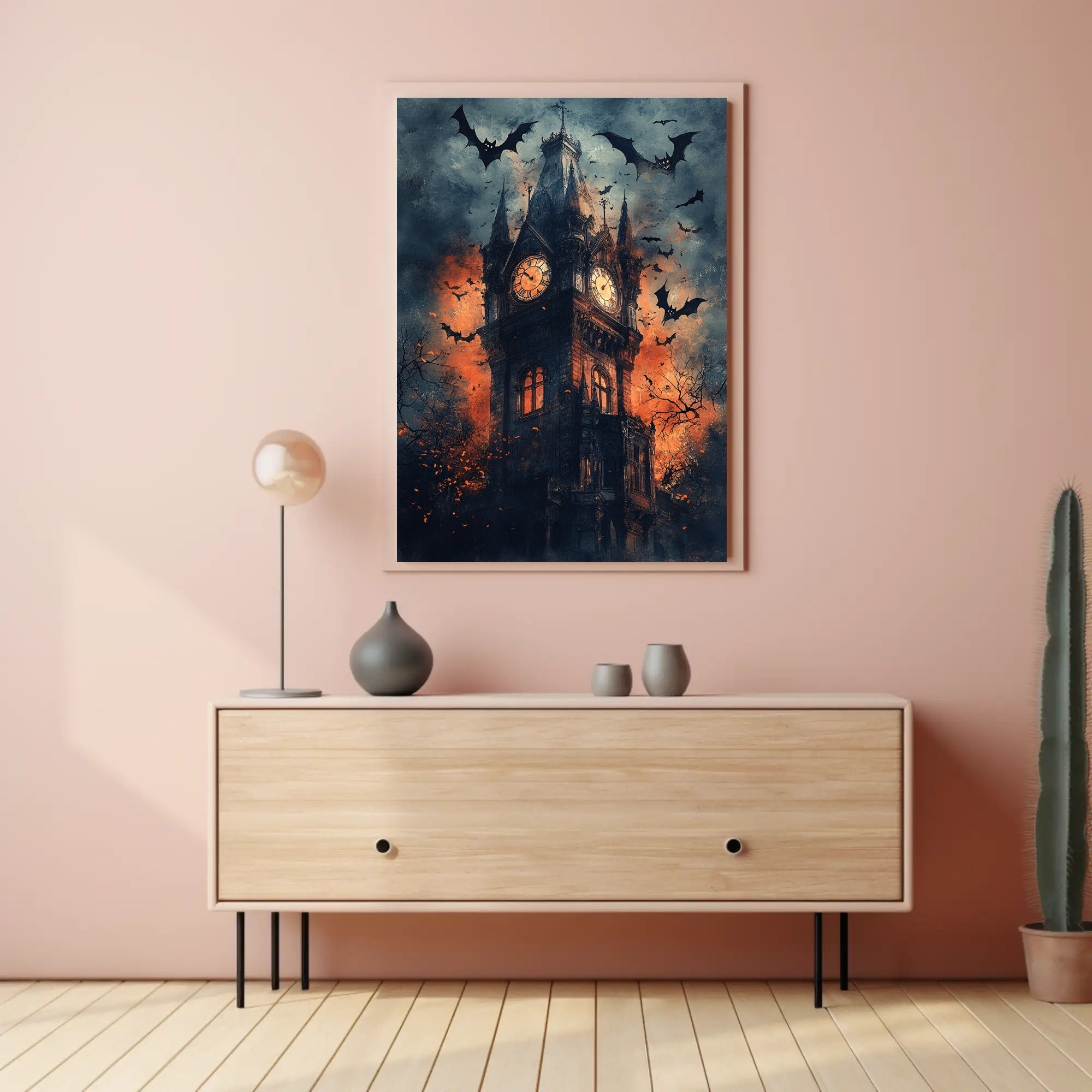 Haunted Clock Tower Poster