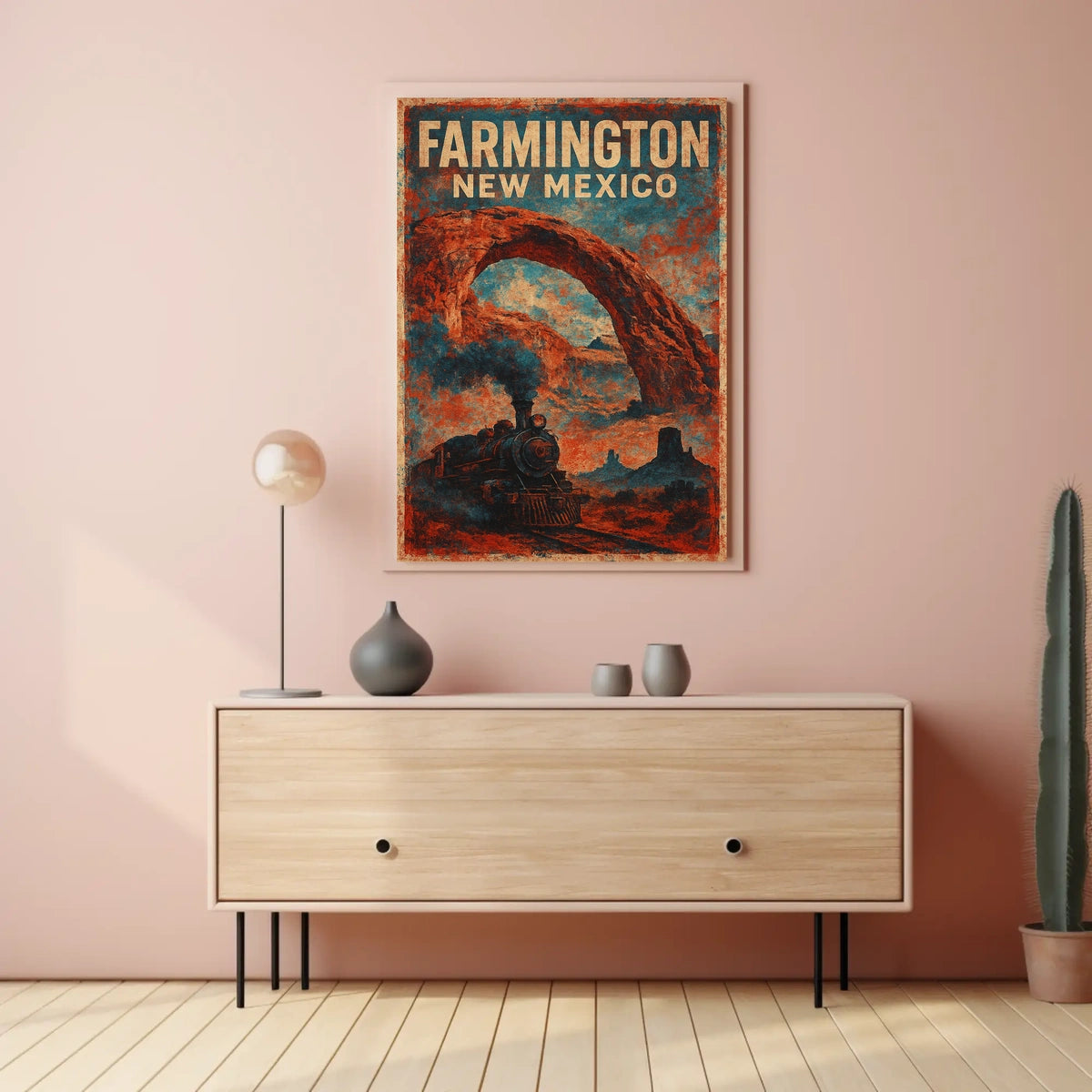 Farmington, New Mexico Vintage Travel Poster
