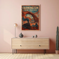 Farmington, New Mexico Vintage Travel Poster