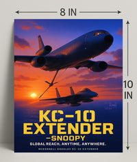 KC-10 Extender Snoopy Poster PosterGoat