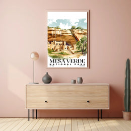 Mesa Verde Watercolor Wall Art Poster