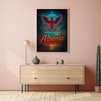 Albania Travel Poster Vintage Land Of Eagles Print