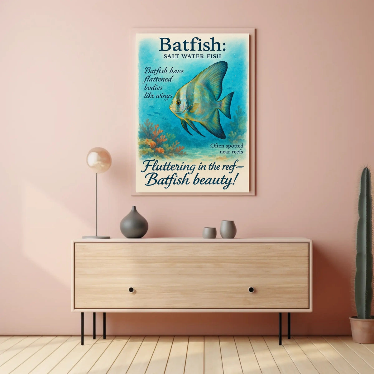 Batfish Salt Water Wonder Poster