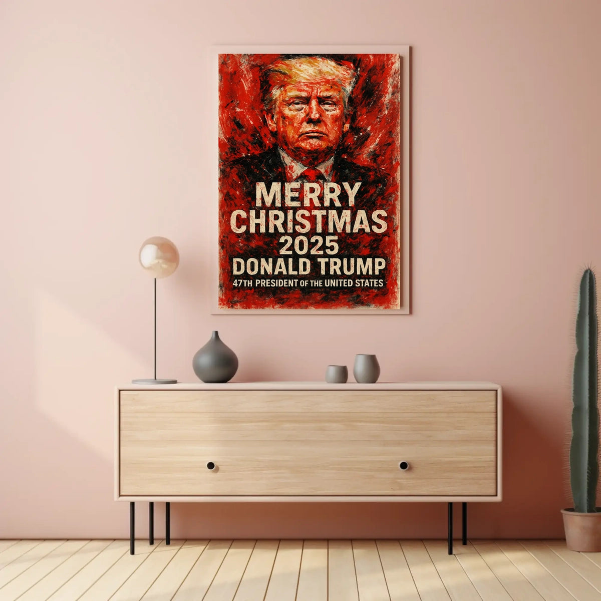 Donald Trump Christmas Holiday 2025 Political Poster
