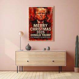 Donald Trump Christmas Holiday 2025 Political Poster