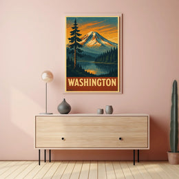 Scenic Washington Landscape Poster
