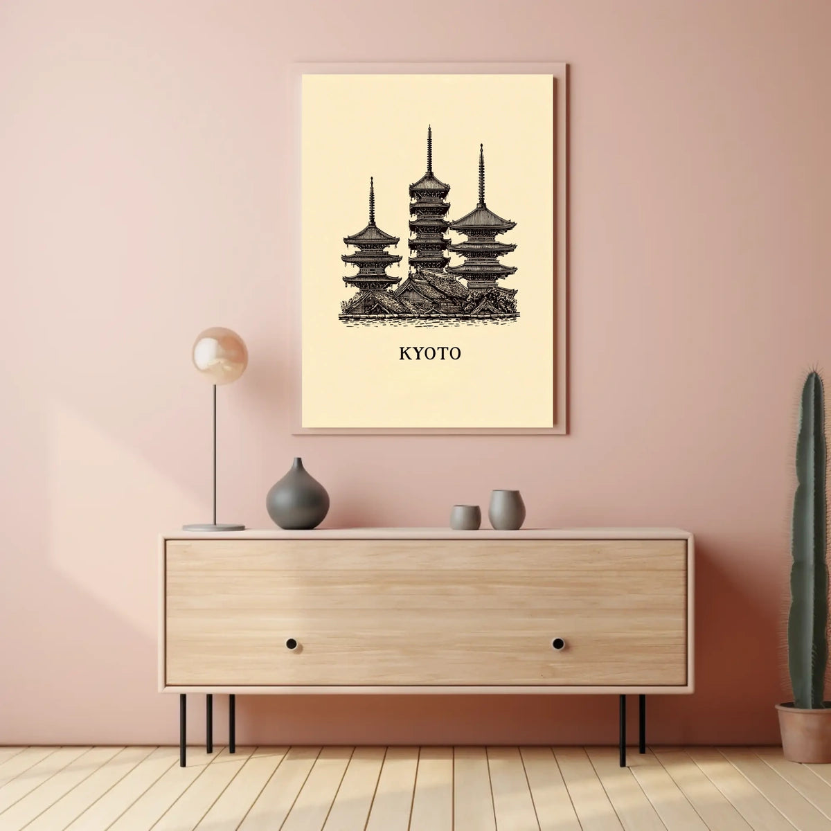 Kyoto Pagodas Poster