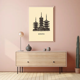 Kyoto Pagodas Poster