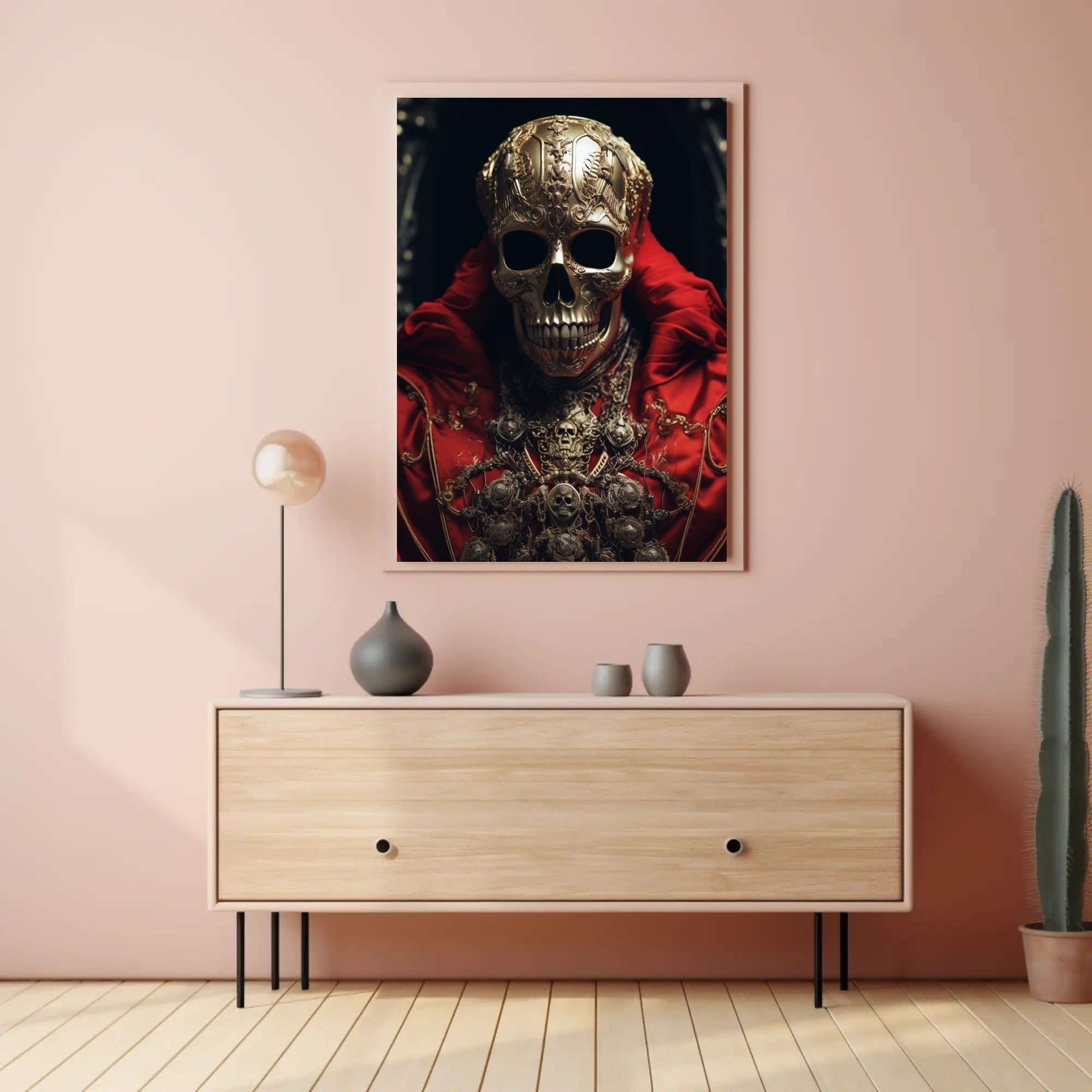 Regal Skull Artistry Poster PosterGoat