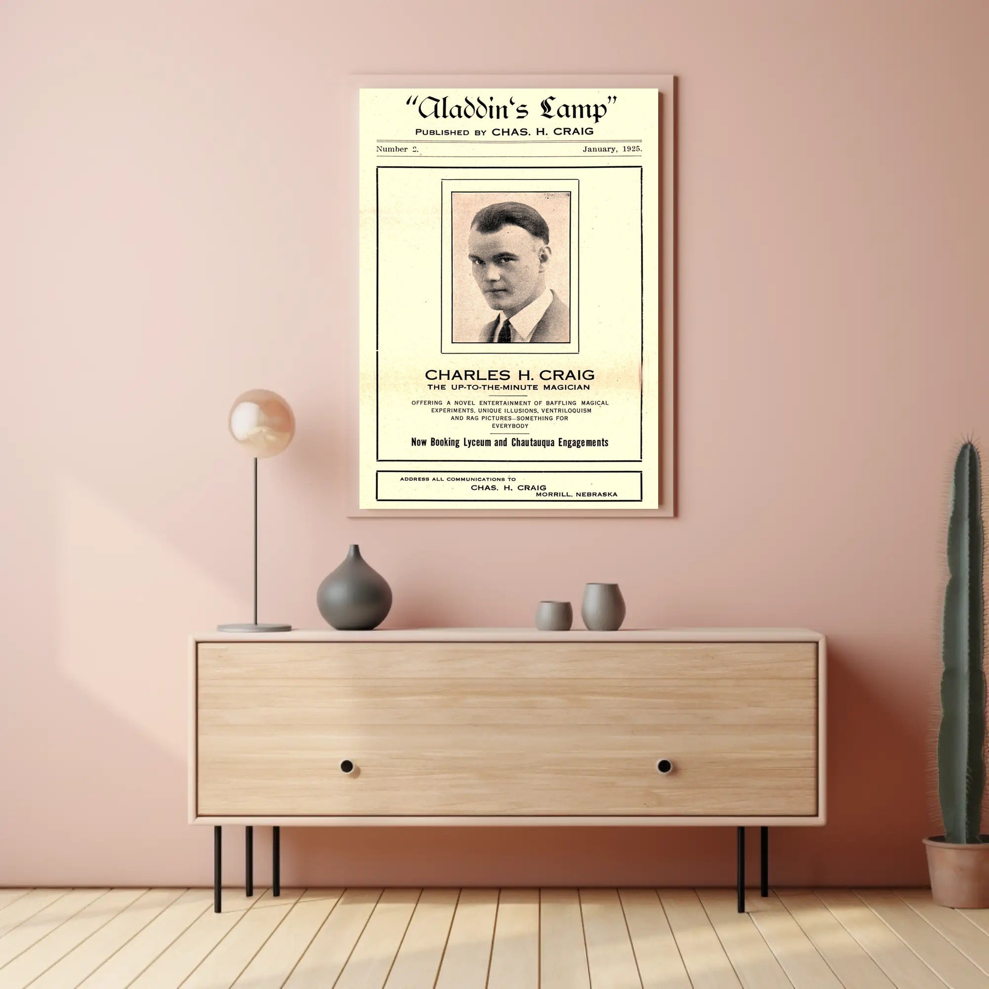 Aladdin's Lamp Magician Vintage Cultural or Heritage Poster