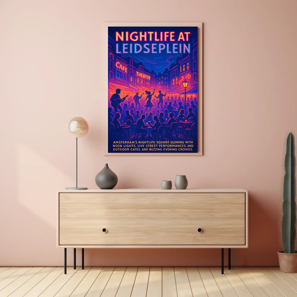 Nightlife At Leidseplein Poster
