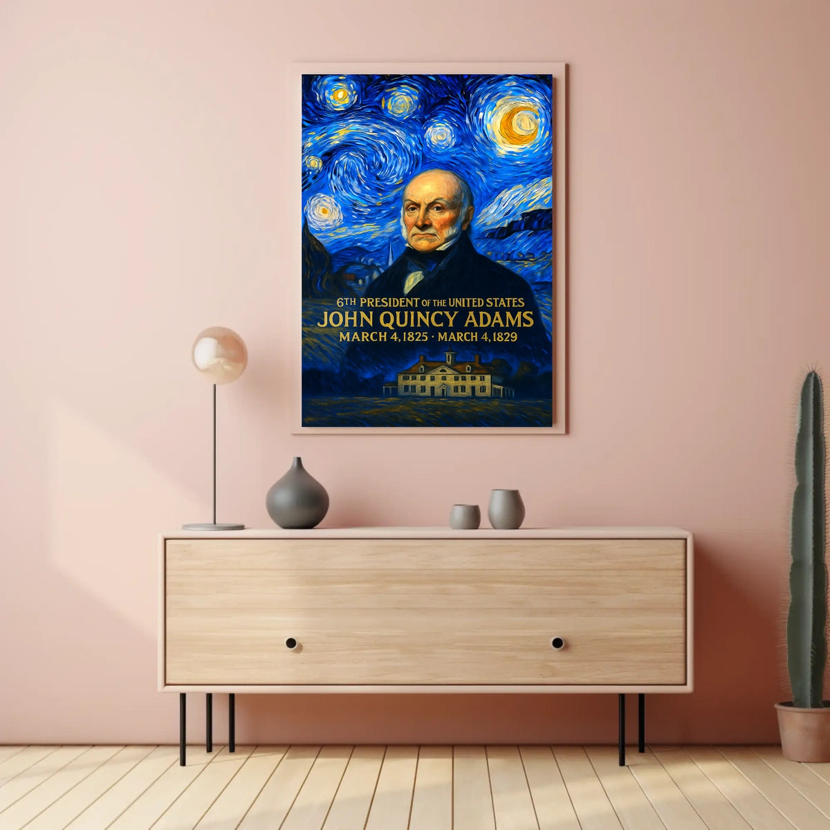 John Quincy Adams 6th President of the United States Presidential Masterpiece Series Poster