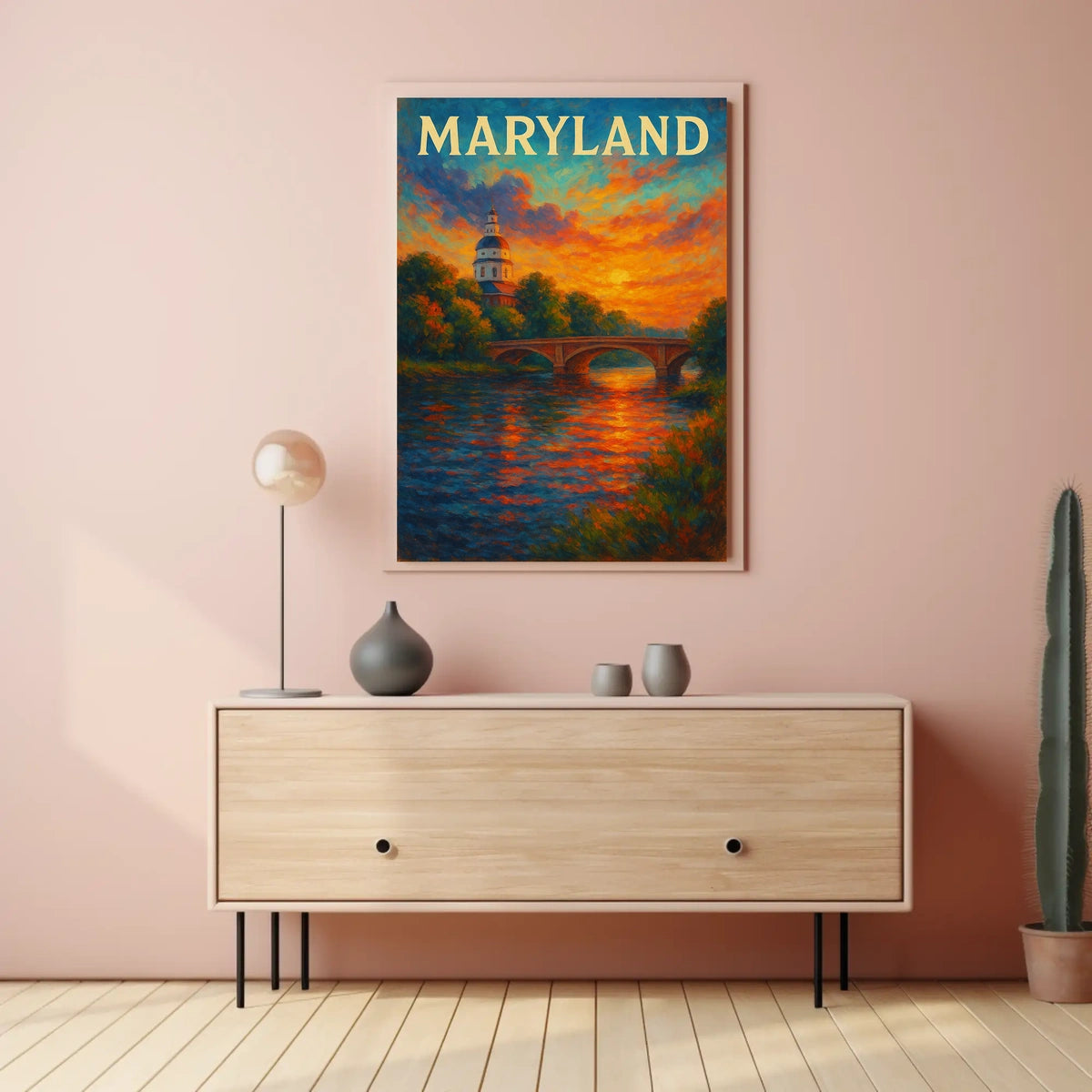 Maryland Sunset Poster