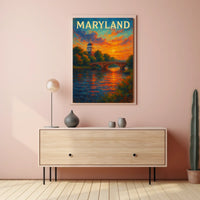 Maryland Sunset Poster