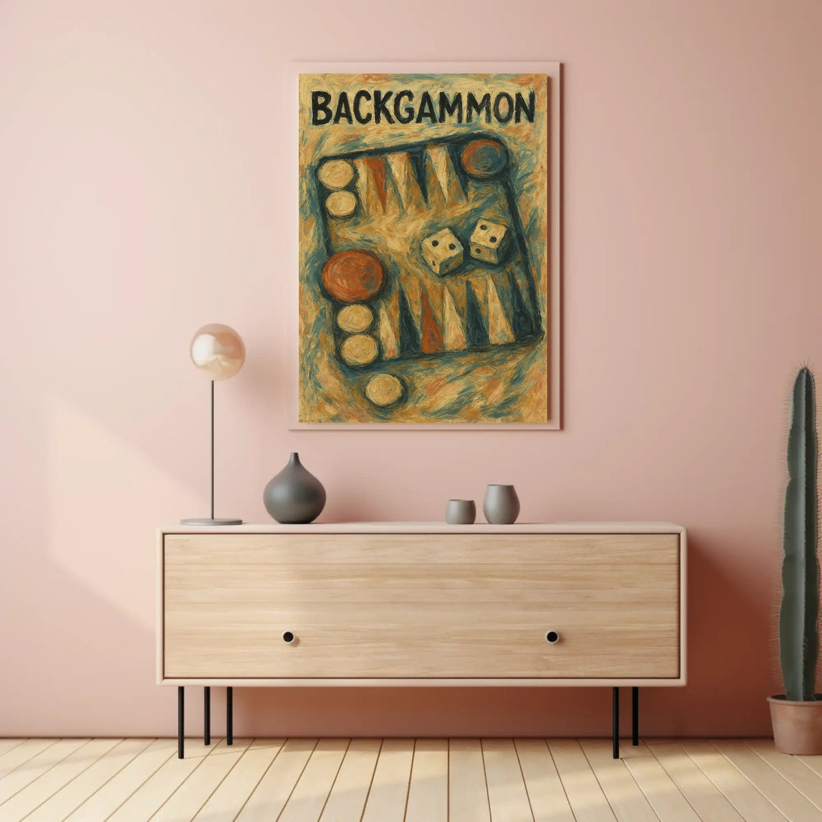 Backgammon Artistry Poster