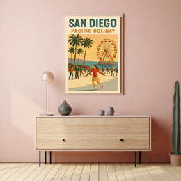 San Diego Pacific Holiday Poster