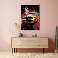 Colorful Automotive Explosion Poster PosterGoat