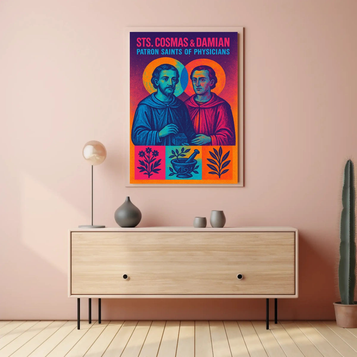 Sts. Cosmas Damian Patron Saints Of Poster