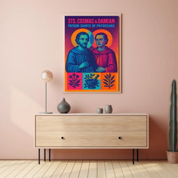 Sts. Cosmas Damian Patron Saints Of Poster