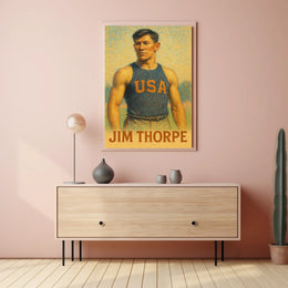Jim Thorpe American Athlete Poster