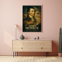 James Monroe 5th President of the United States Double Exposure Poster