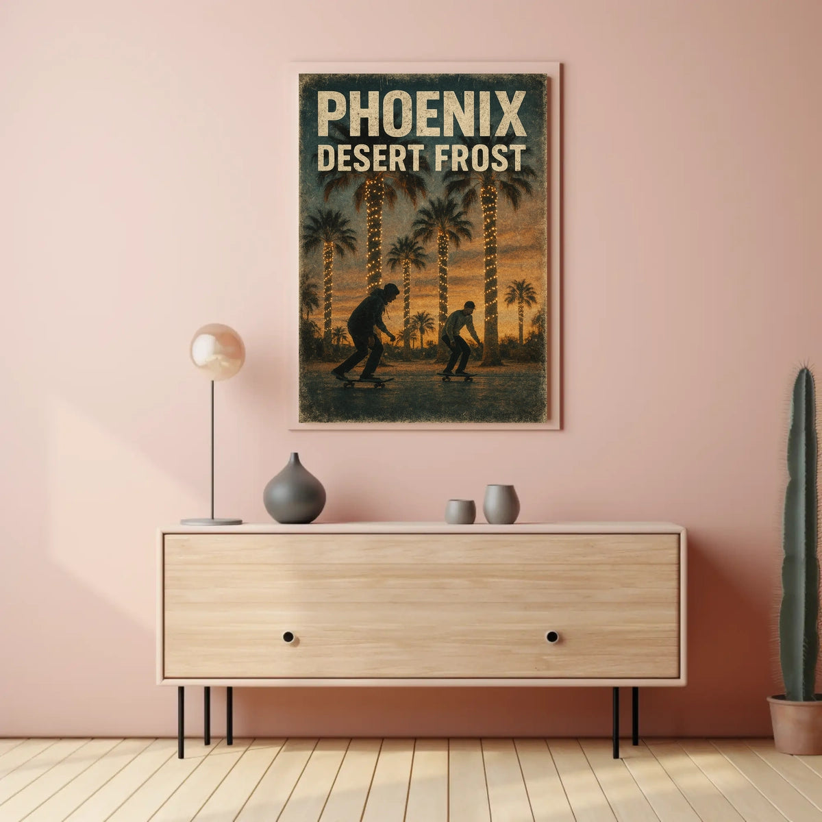 Phoenix Desert Frost Poster