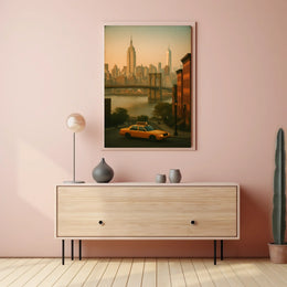 New York City Skyline Poster for Modern Home Decor Wall Art