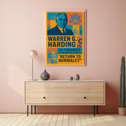 Warren G. Harding 29th President Poster
