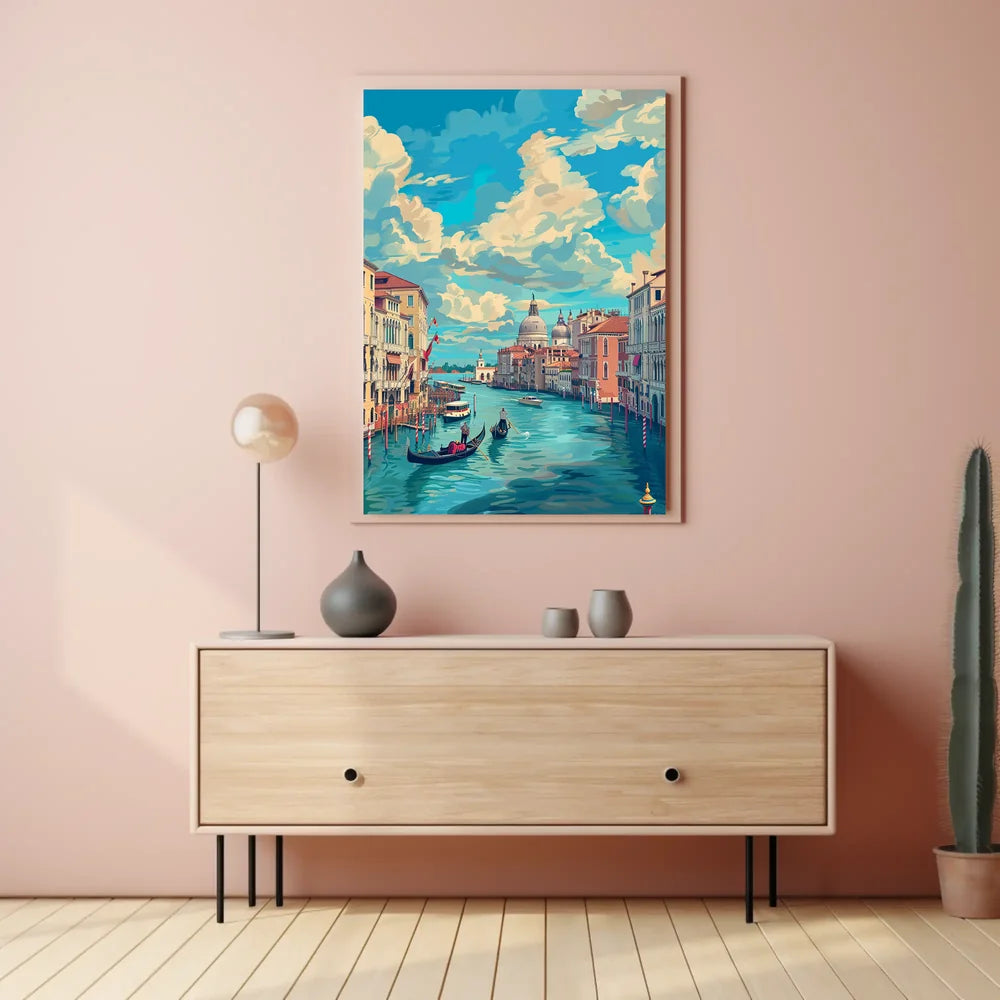 Venice Grand Canal Romantic Art Poster Print