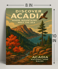 Discover Acadia National Park Wall Art PosterGoat