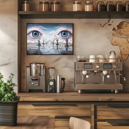 Surrealistic Eyescape Dreamscape Wall Art - Abstract or Artistic Poster