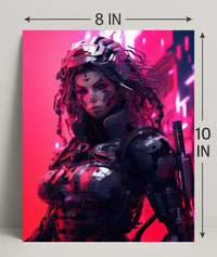 Cybernetic Warrior Poster PosterGoat