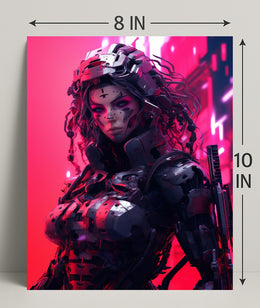 Cybernetic Warrior Poster PosterGoat