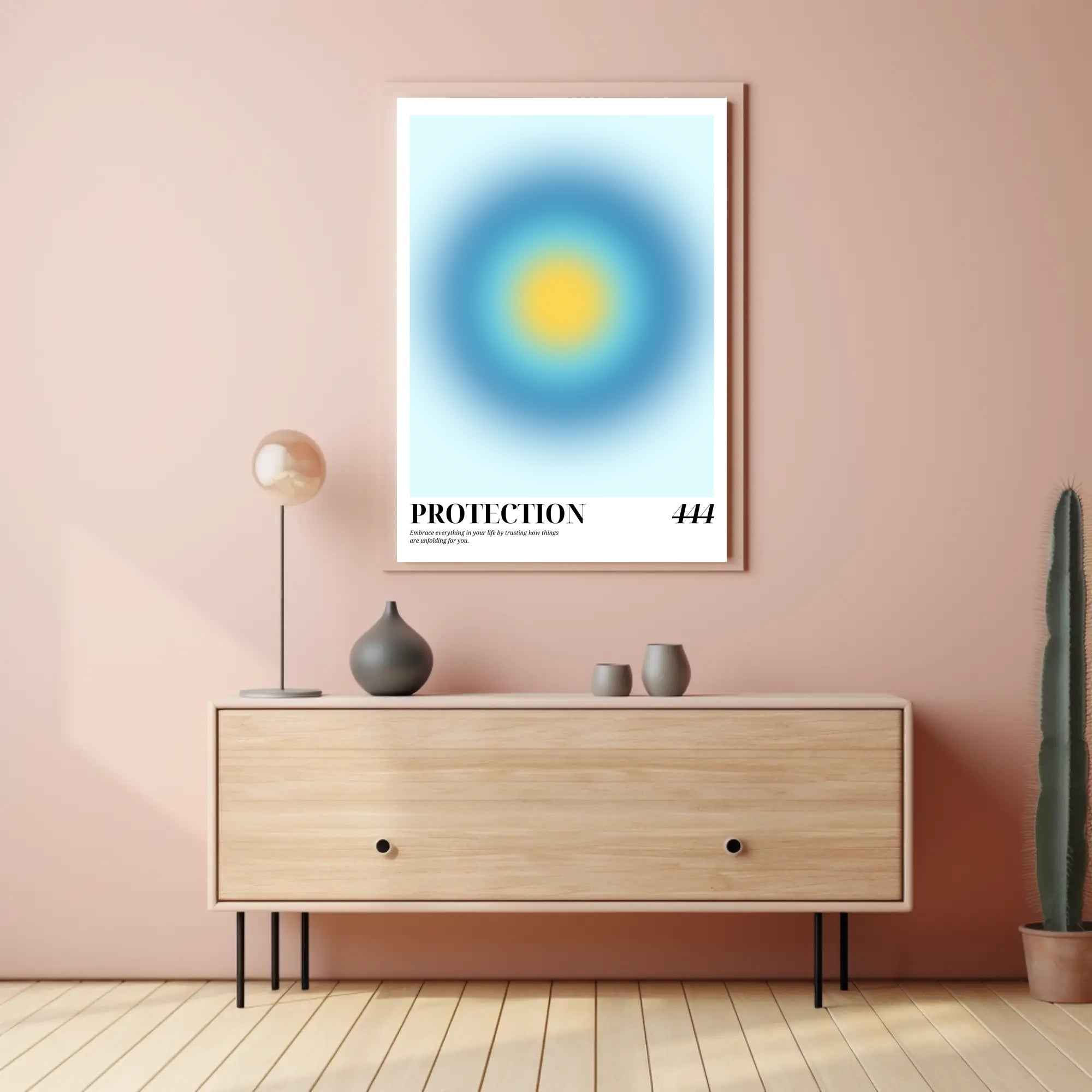 Protection Embrace Modern Abstract Artistic Poster PosterGoat