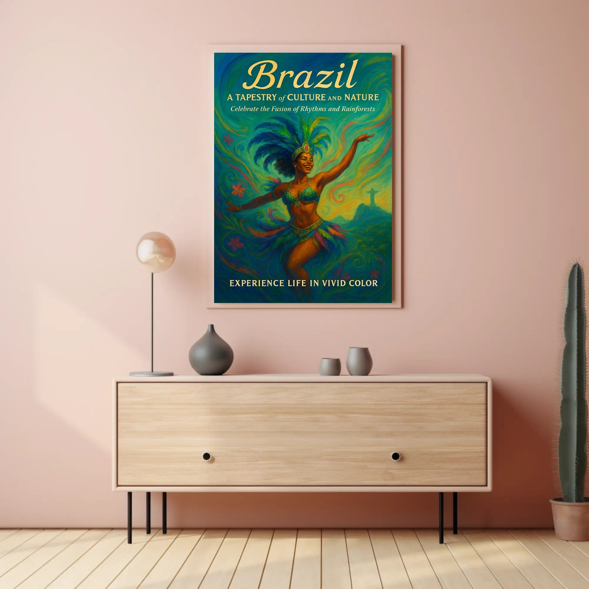 Brazil A Tapestry Of Culture And Poster