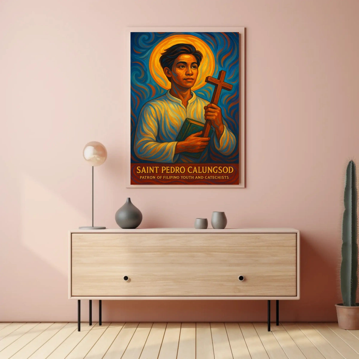 Saint Pedro Calungsod Patron of Filipino Youth and Catechists Poster