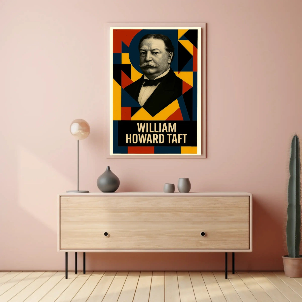 William Howard Taft 27th President of the United States Abstract Pop Poster