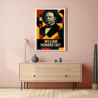 William Howard Taft 27th President of the United States Abstract Pop Poster