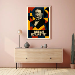 William Howard Taft 27th President of the United States Abstract Pop Poster