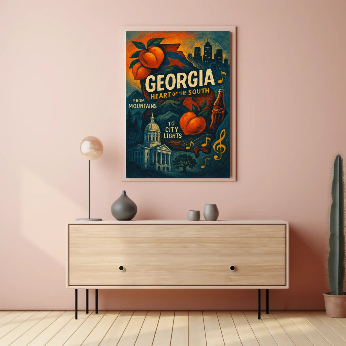 Georgia Heart Of The South Poster