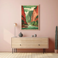 Sumidero Canyon Vintage Travel Poster