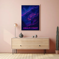 Amalfi Coast Enchanting Nightscape Poster