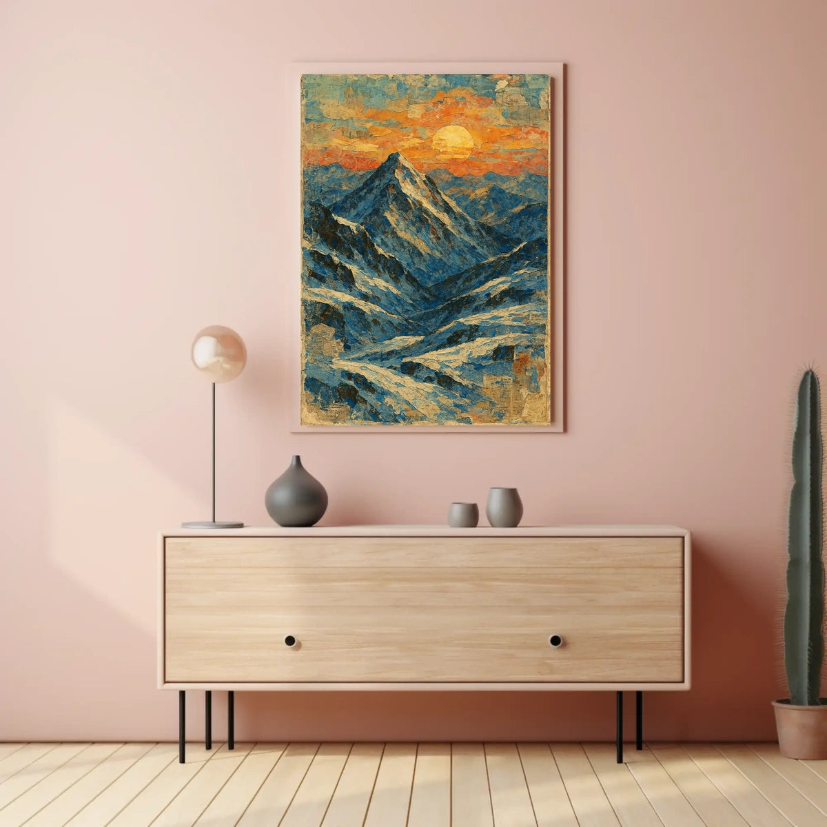 Majestic Mountain Sunrise Poster
