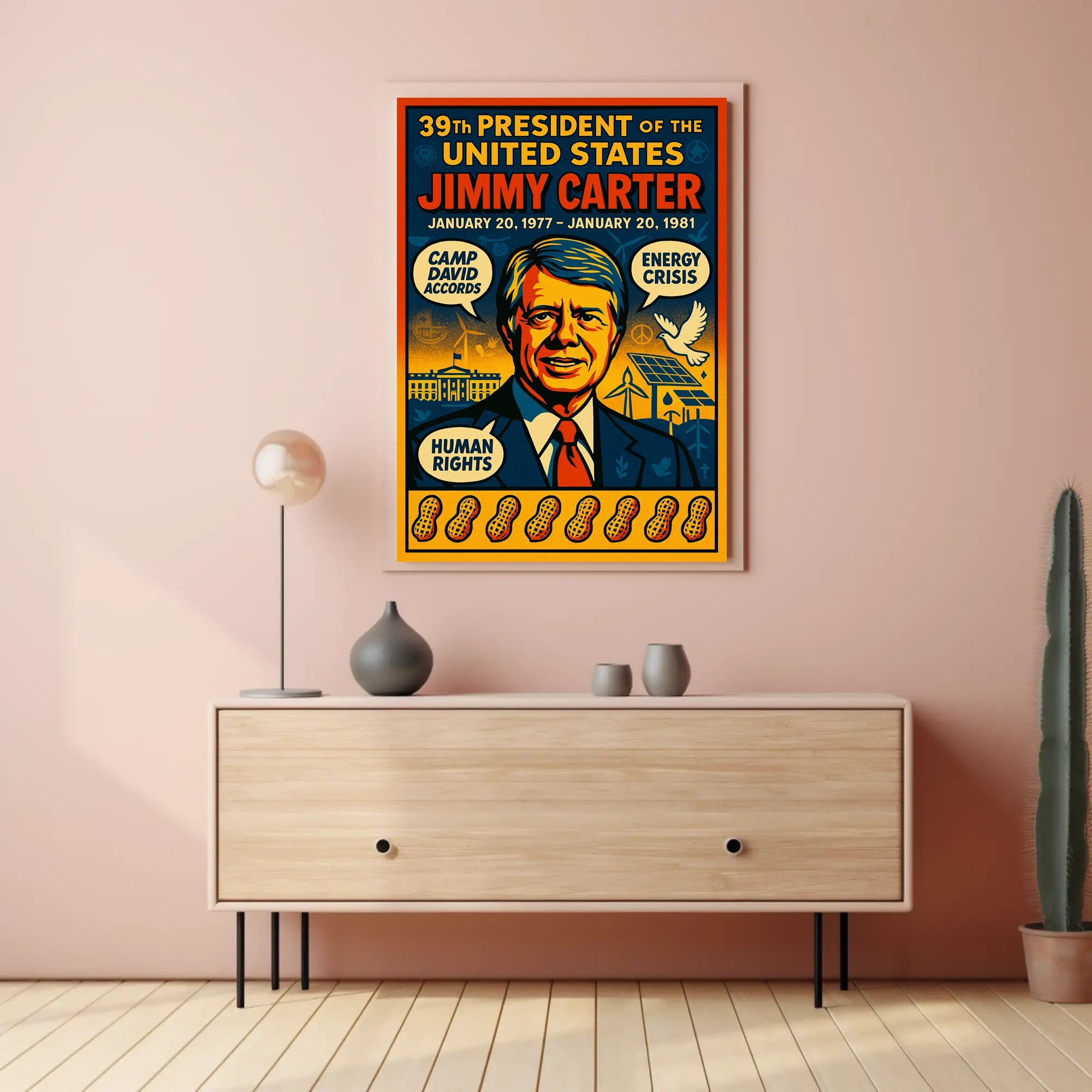 Jimmy Carter United States Leader Photo Tribute Poster PosterGoat