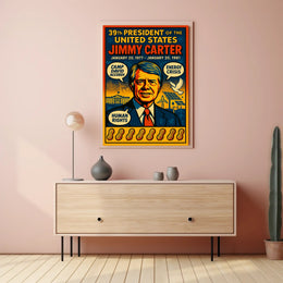 Jimmy Carter United States Leader Photo Tribute Poster PosterGoat