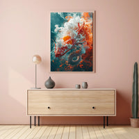 Mystical Dragon Fantasy Art Poster: Hyper-Realistic Design PosterGoat