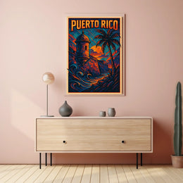 Puerto Rico A Vibrant Escape Poster
