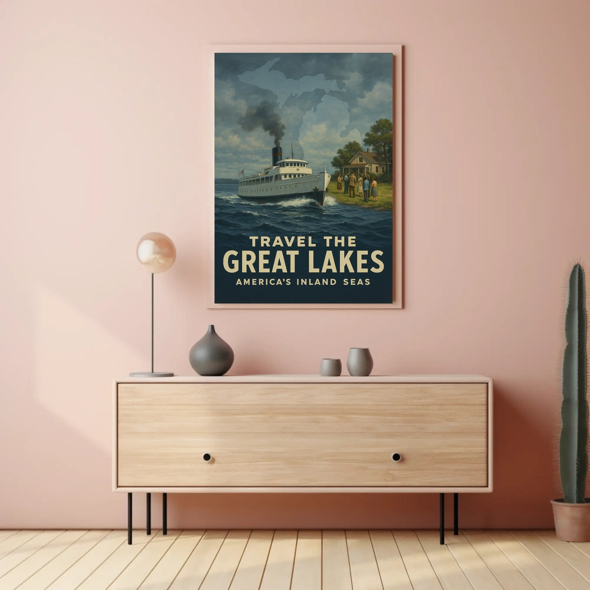 Travel the Great Lakes Poster
