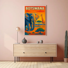 Botswana Wildlife Adventure Poster